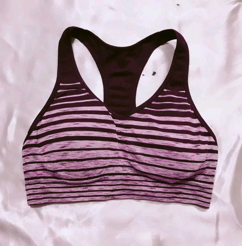 Striped Sports Bra