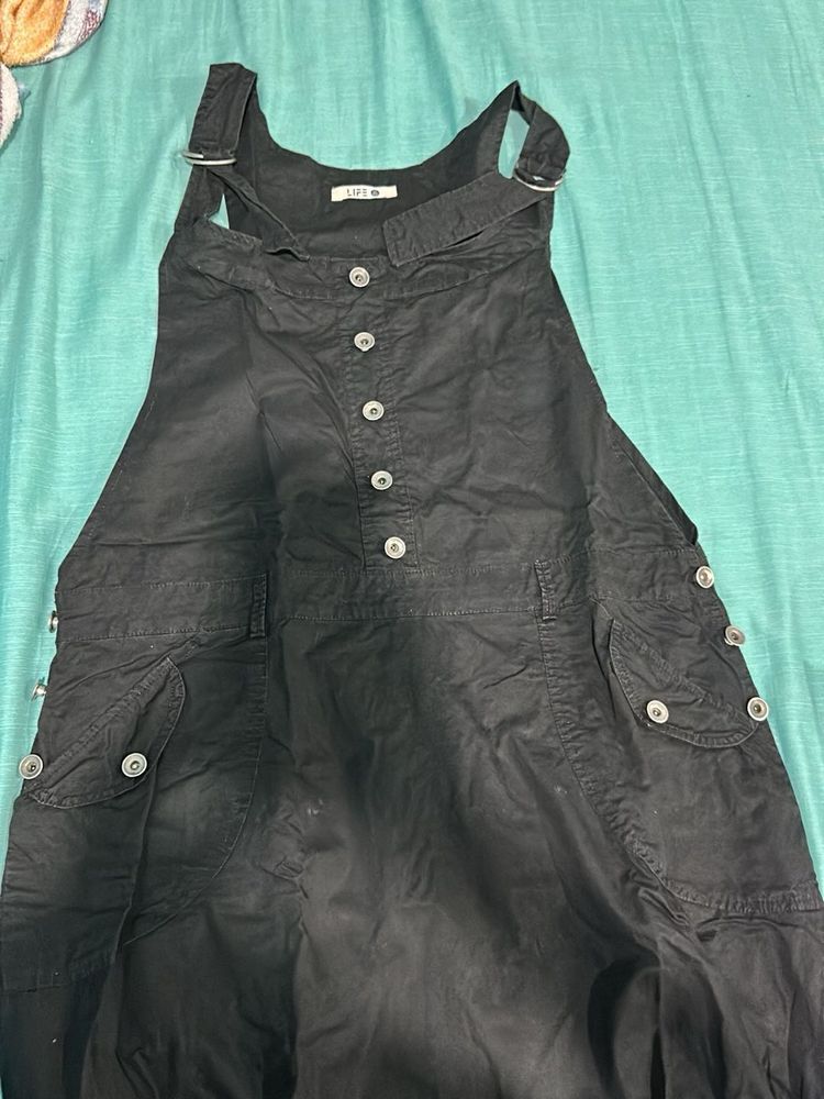 Black Pinafore Dress
