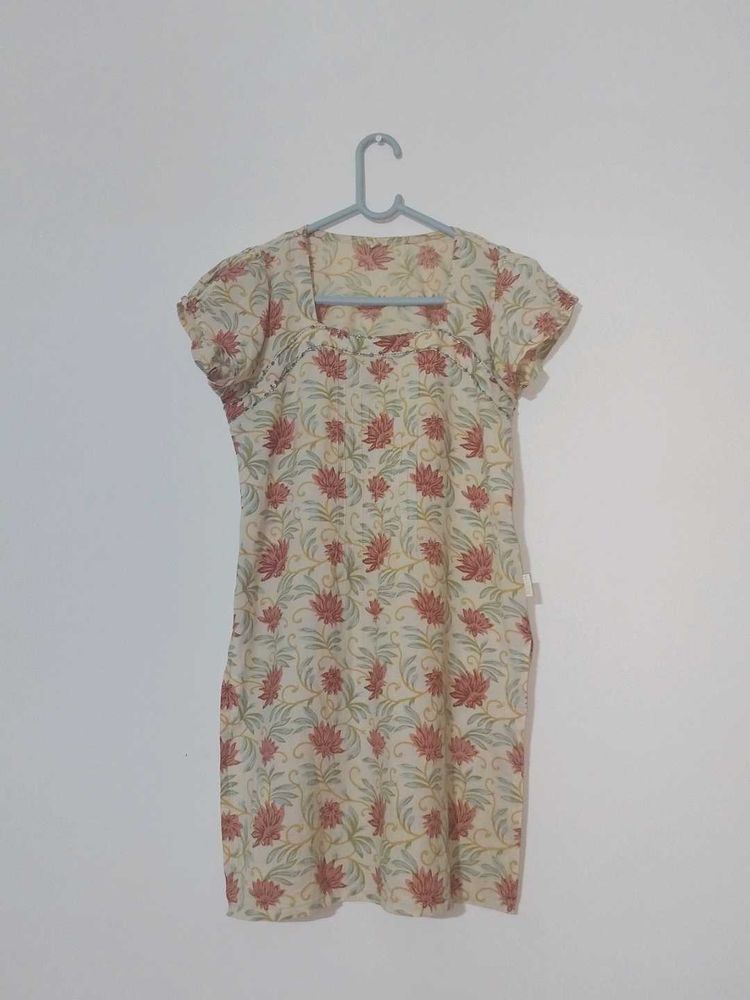 Block-Print Cotton Kurta
