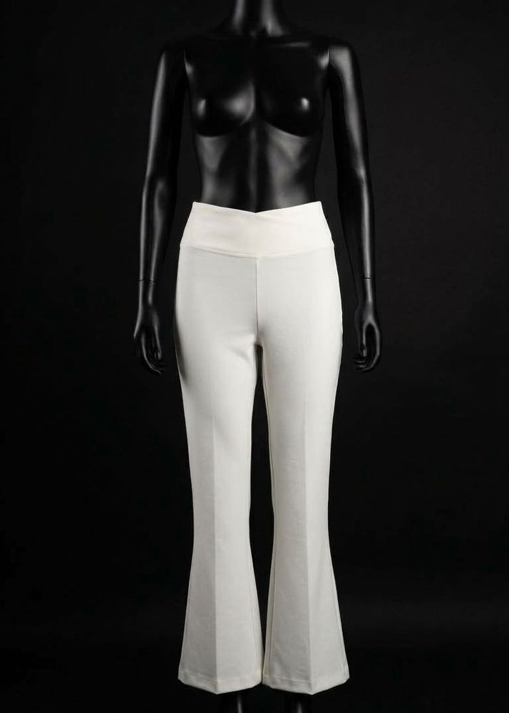 High Waisted Flared Trousers
