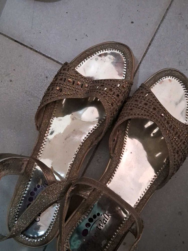 Sparkly Flat Sandals
