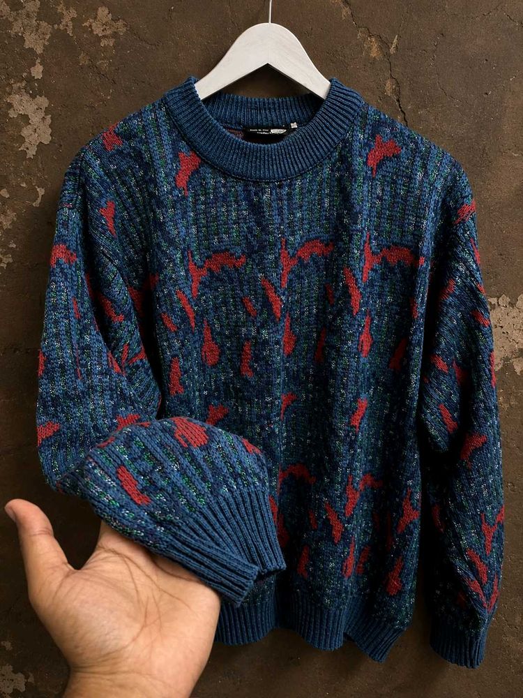 Corsieri Italian Blue Knit Sweater
