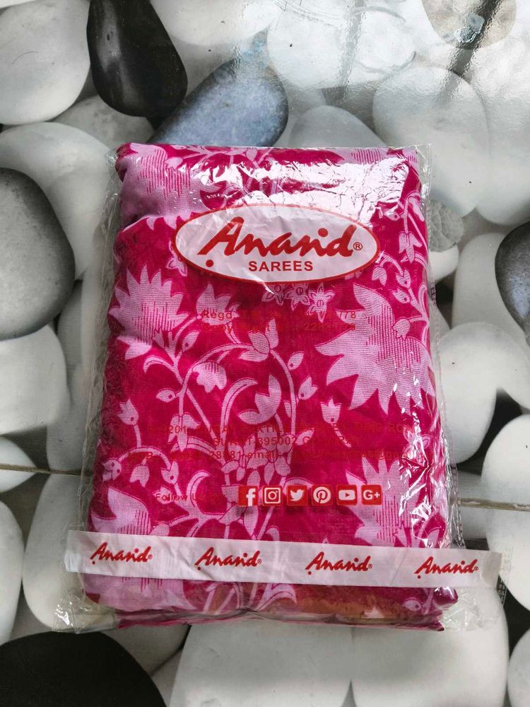 Anand Sarees - Pink Floral Print