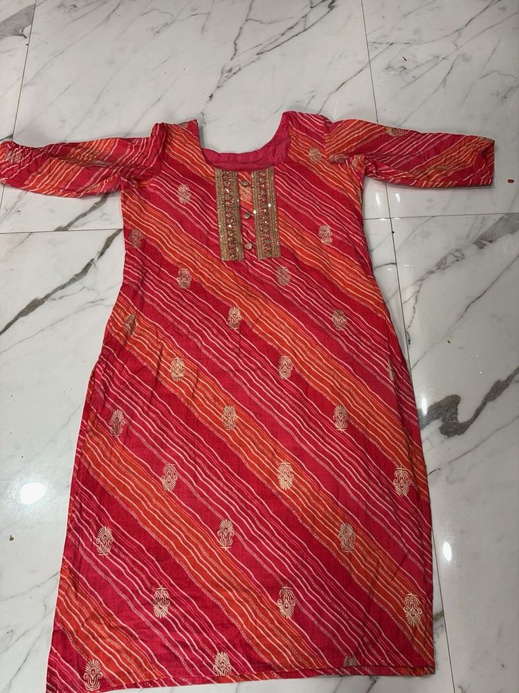 Vibrant Striped Kurta