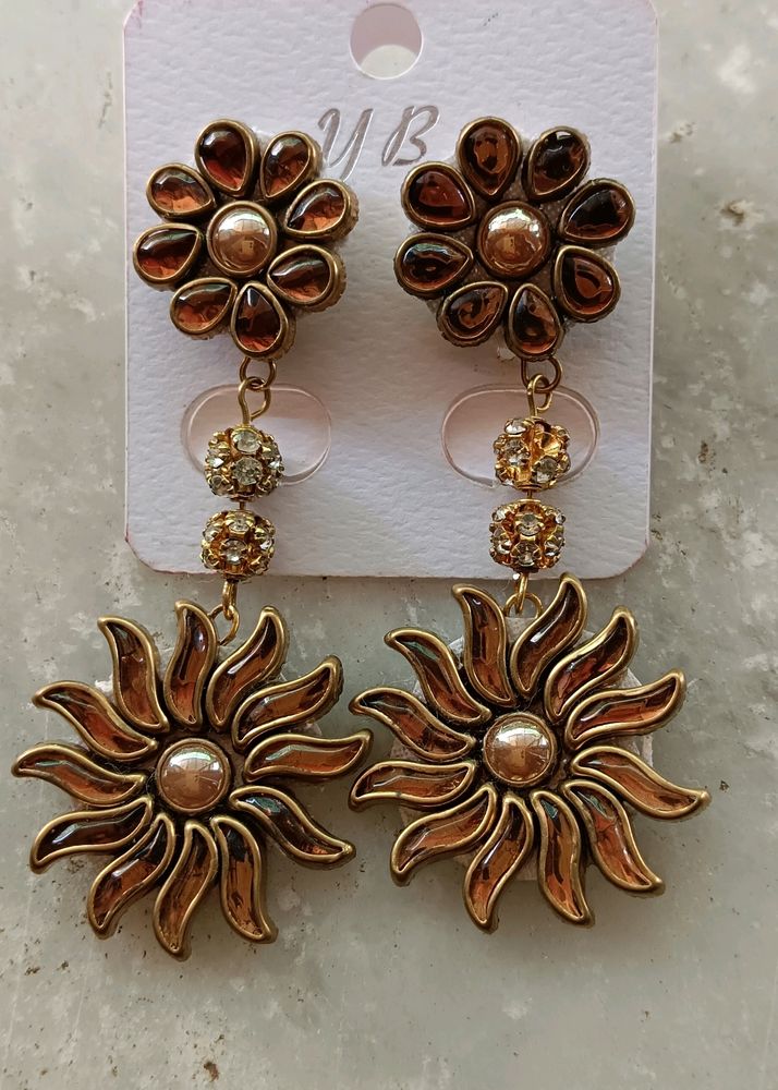 Floral Statement Earrings