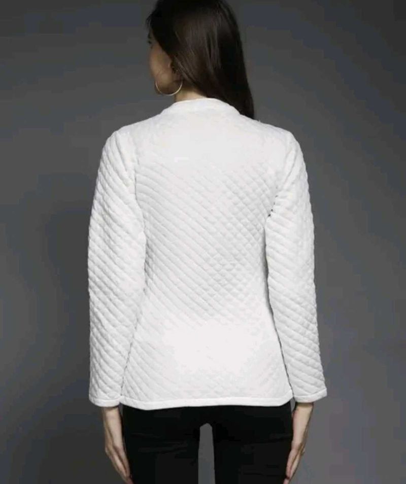 Quilted White Jacket
