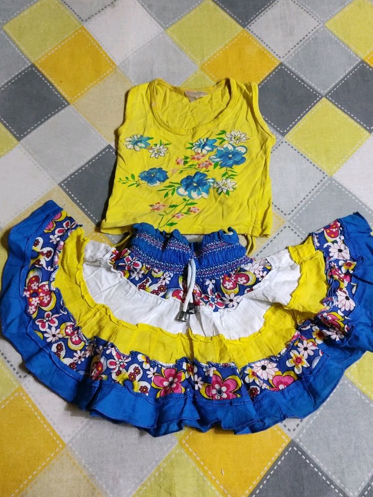 💕💕COTTON SKIRT FOR 1to 3 YEARS GIRLS