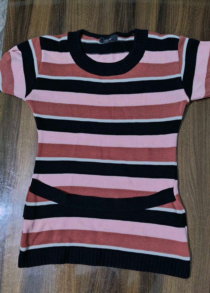 Striped Knit Top