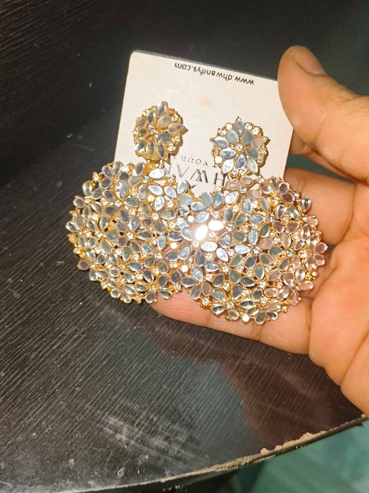 Stunning Embellished Statement Earrings