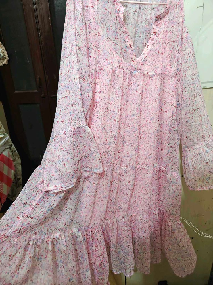 Flowy Floral Tiered Dress