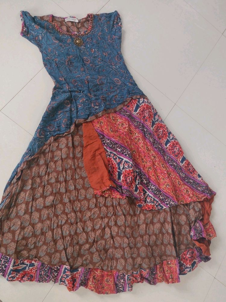 Ethnic Multicolour Full Size Kurti