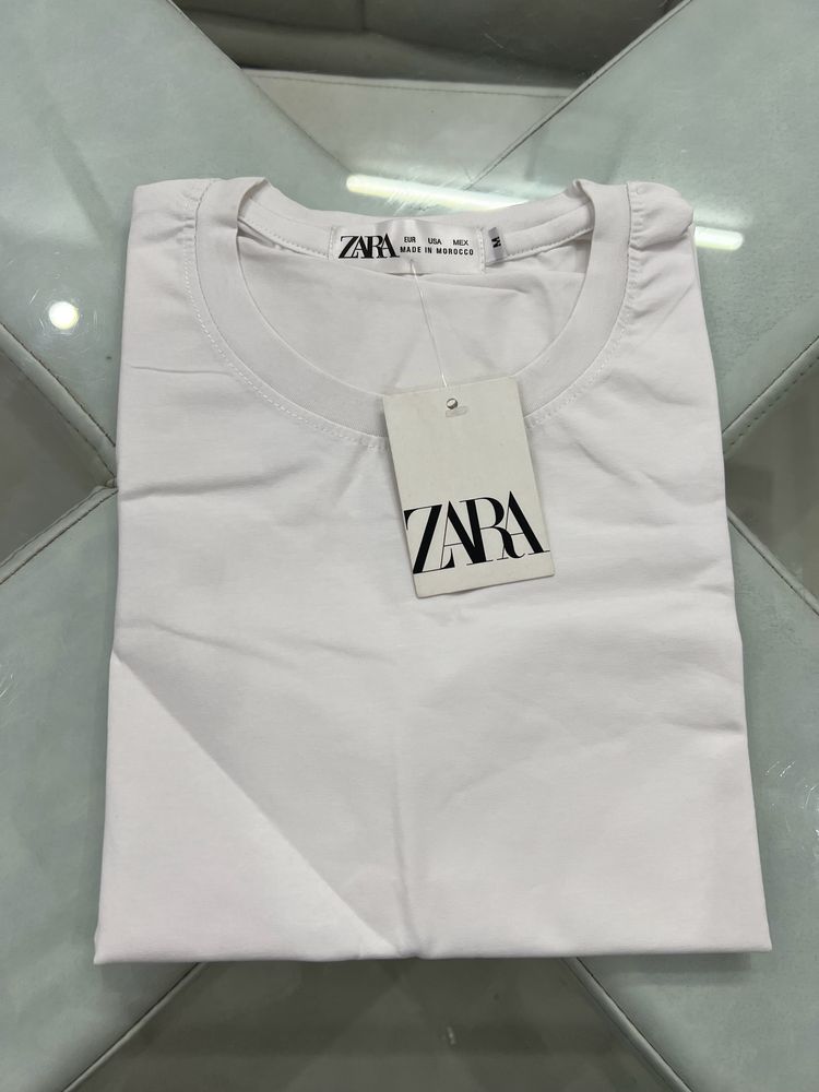 Zara Tshirt Plain White M Size