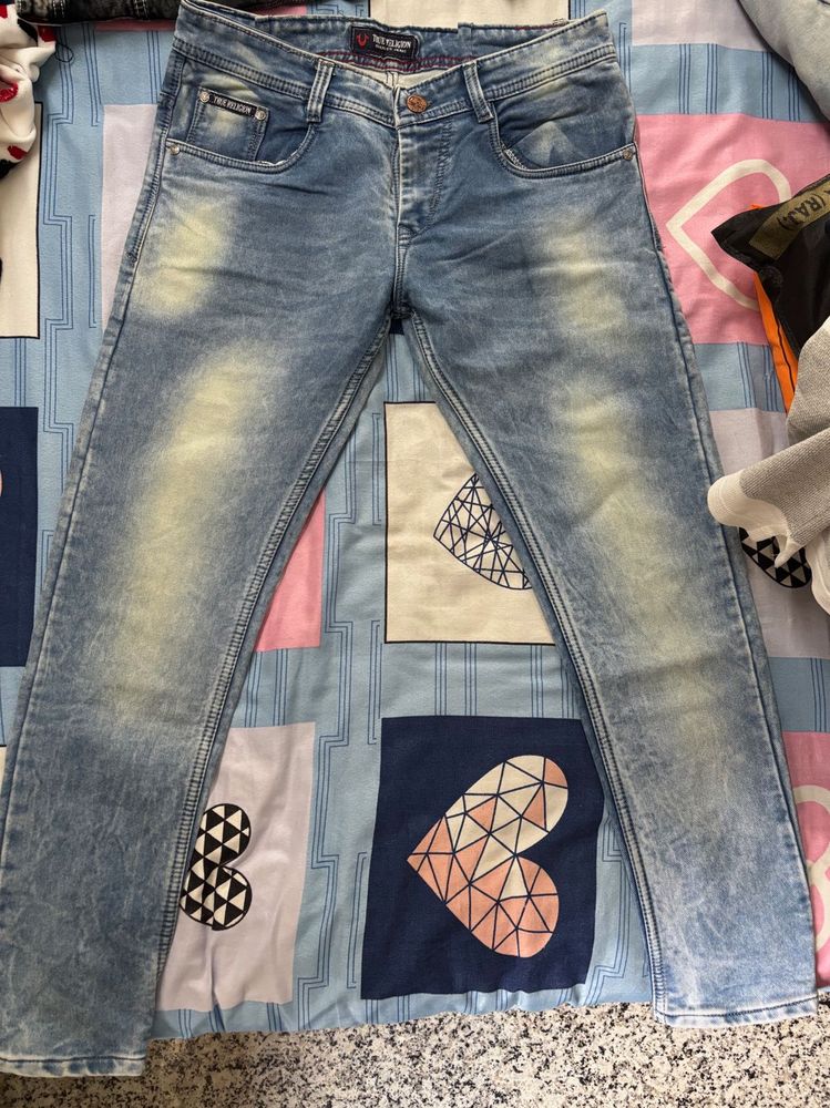 True Religion Jeans Blue Colour