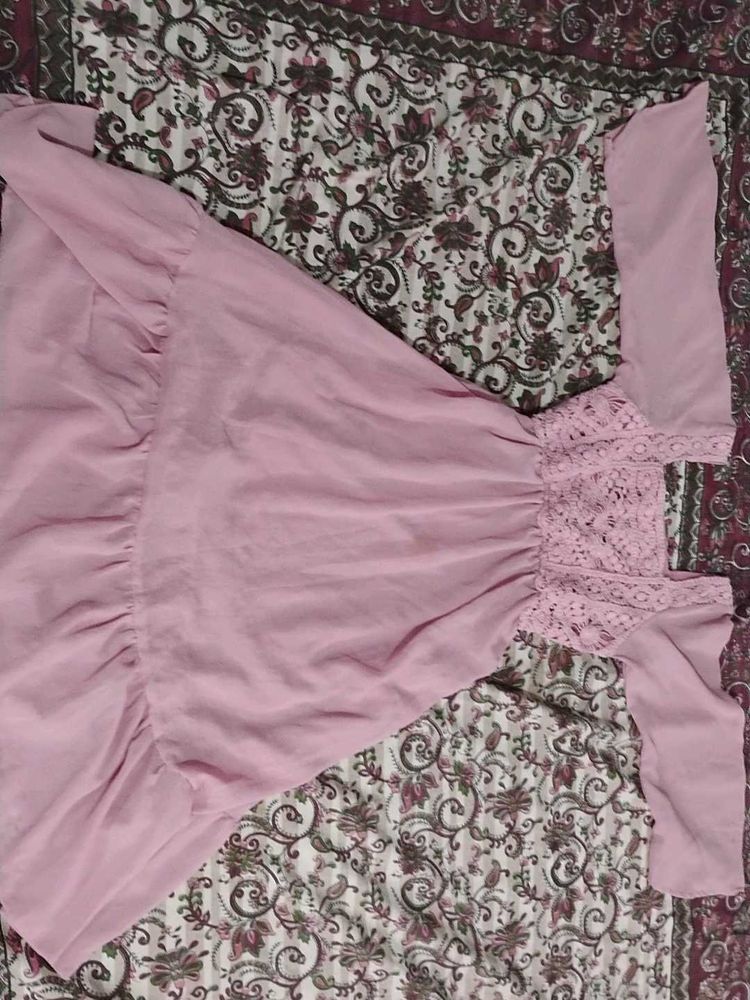 Elegant Pink Ethnic Gown