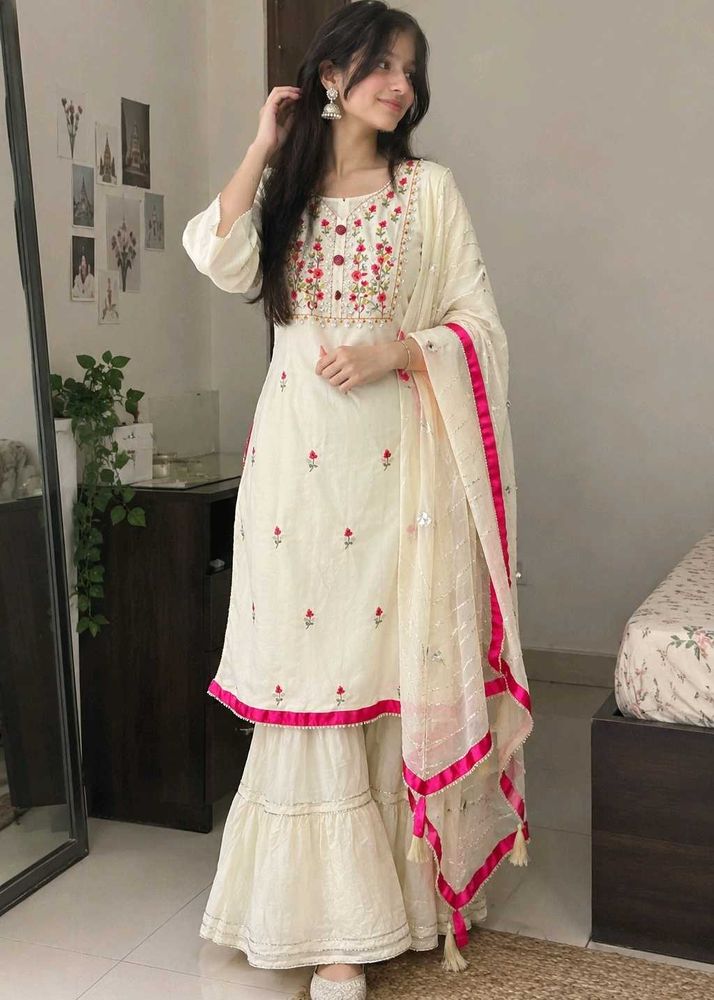Elegant Kurta Set with Sharara