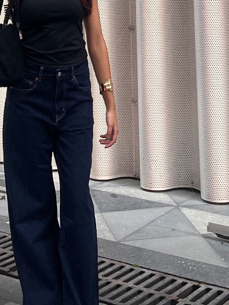 HM Dark Wash Wide Leg Jeans