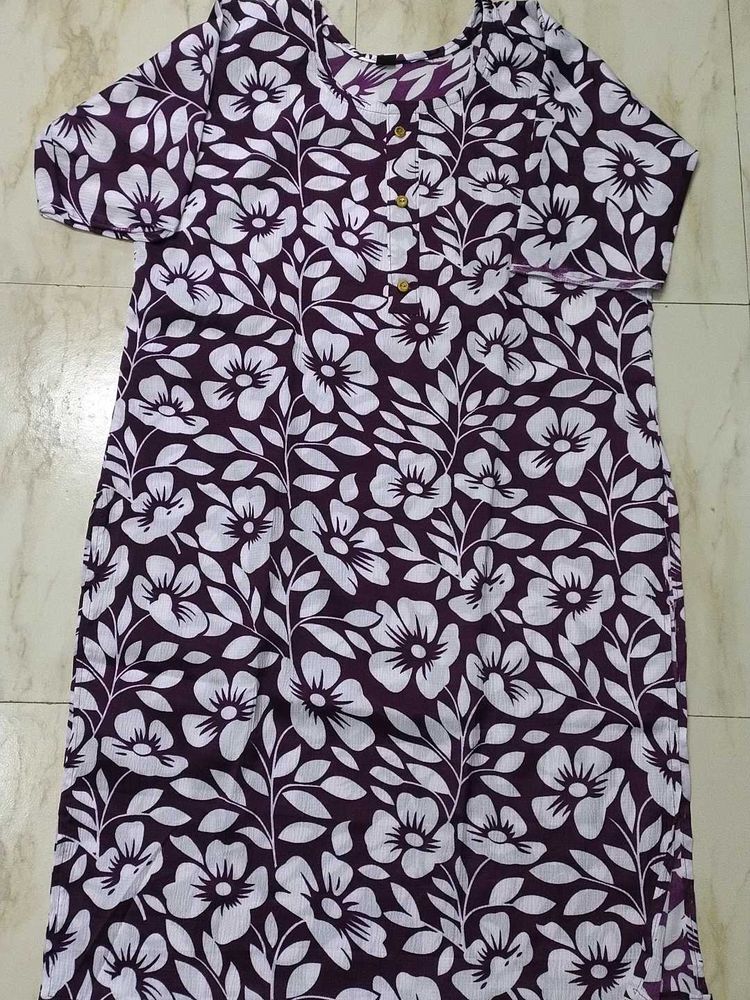 Floral Print Kurta