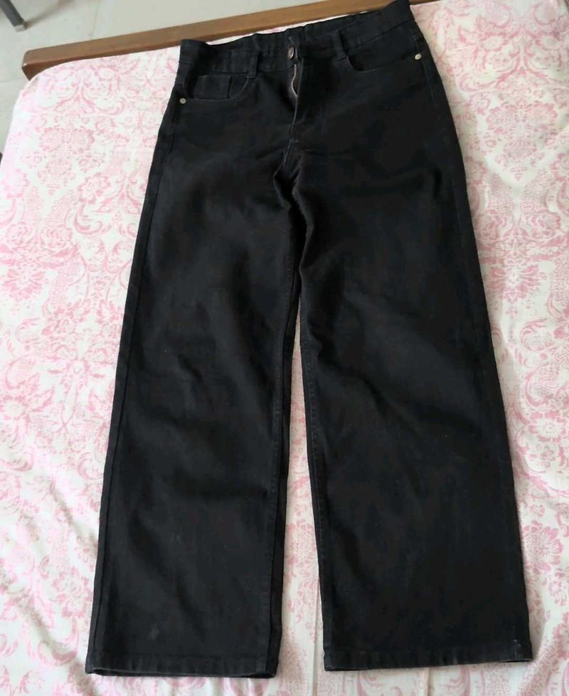Black Wide Leg Jeans