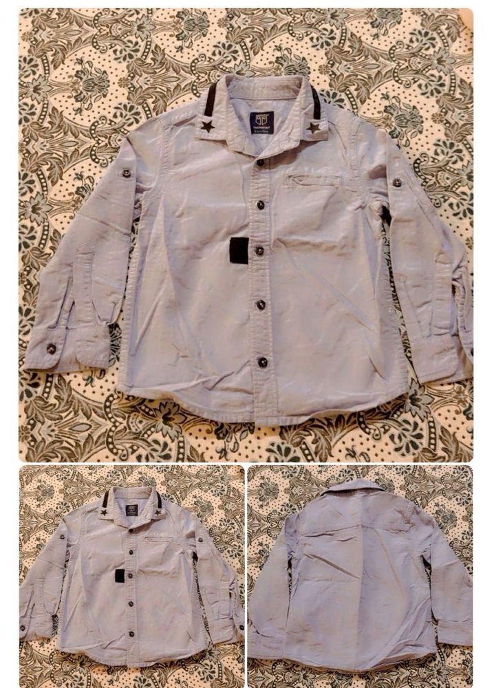 Stylish Light Blue Boys Shirt