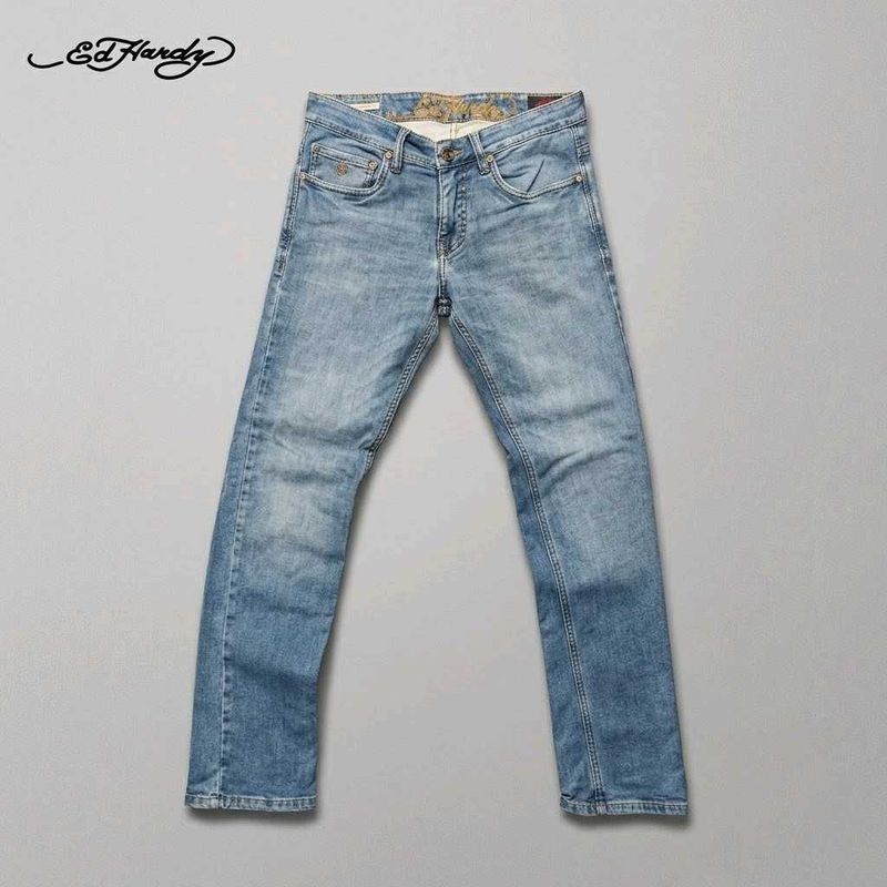 Ed Hardy 'Skuller' Straight Fit Jeans