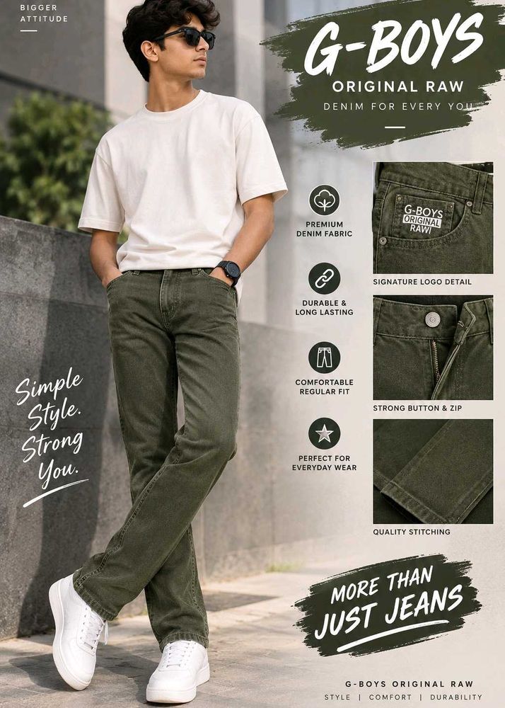 G-Boys Original Raw Denim Jeans