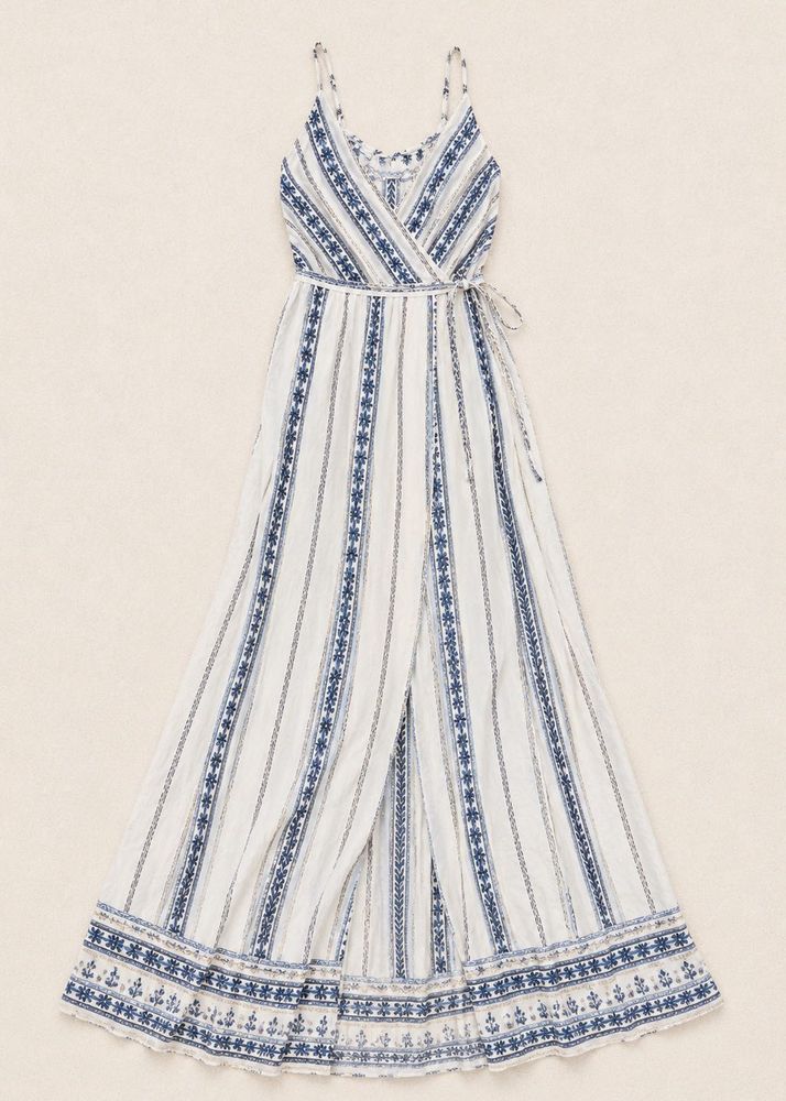 Boho Striped Maxi Dress 🧿