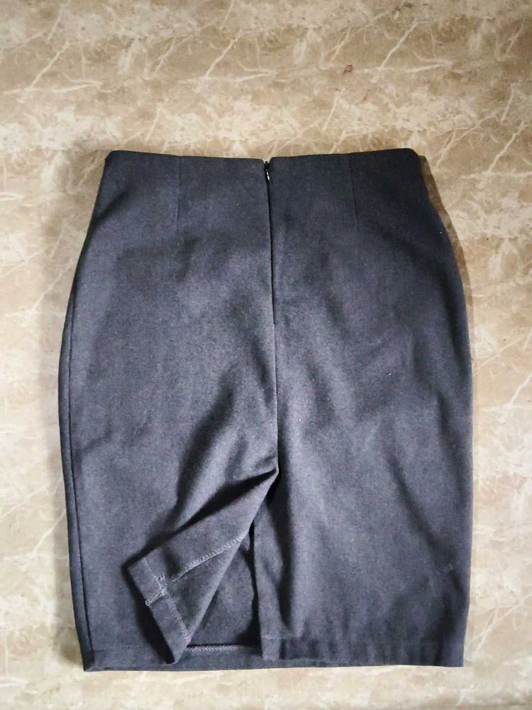 Classic grey Pencil Skirt
