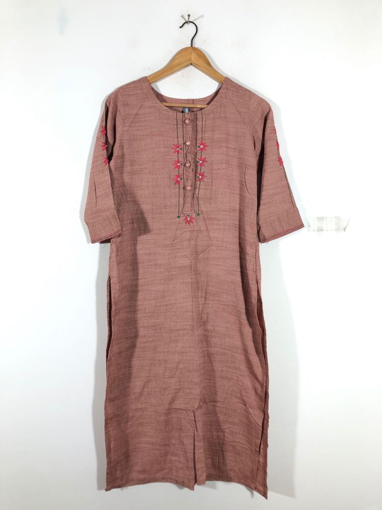 Brown Emboridered Kurta(Women’s)