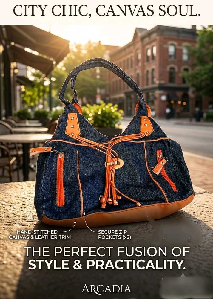 Jeans Fabric Handbag