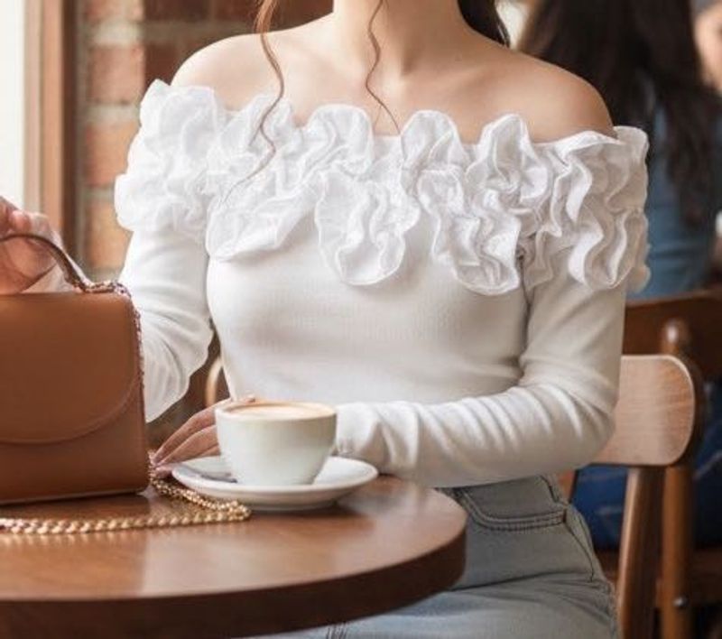 B1G1 Ruffle Off-Shoulder Top