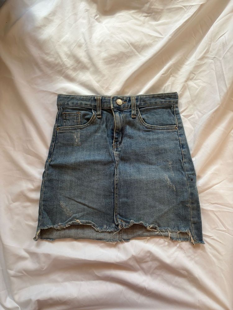 Denim Mini Skirt