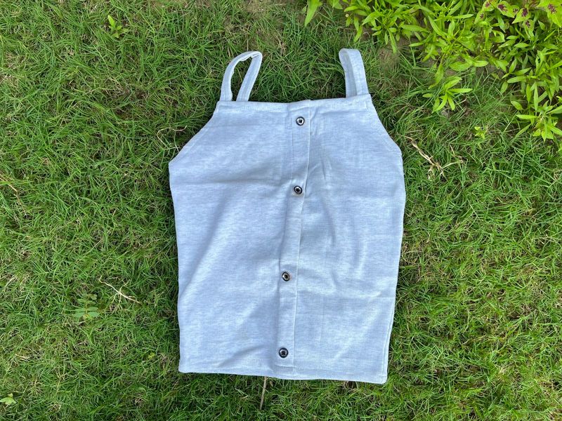 Grey Button Up Tank