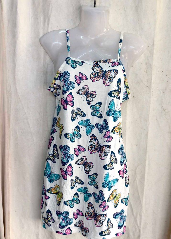 Butterfly Print Summer Dress
