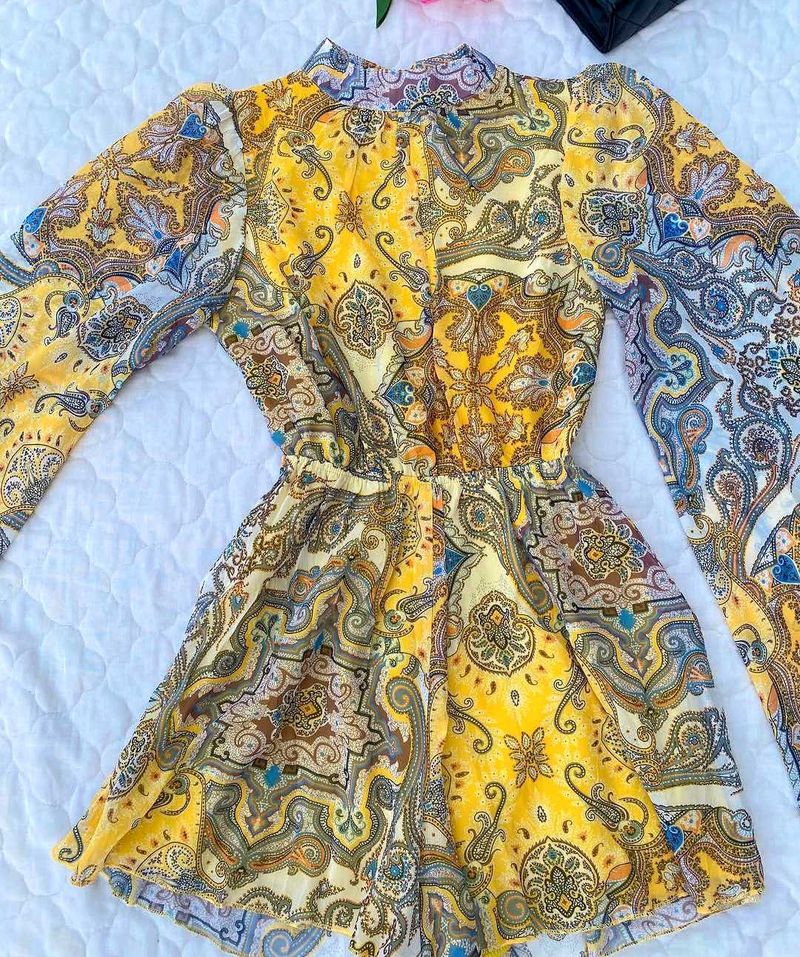 Paisley Print Romper/ Playsuit