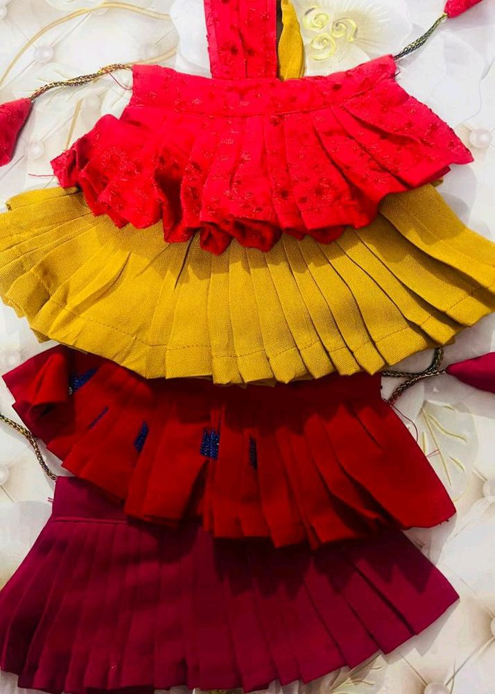 Laddu gopal cotton 4 dress 2 party combo