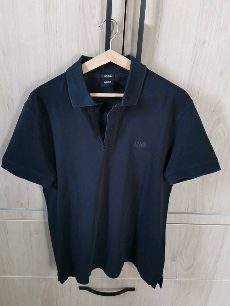 Original BOSS Black Polo Shirt