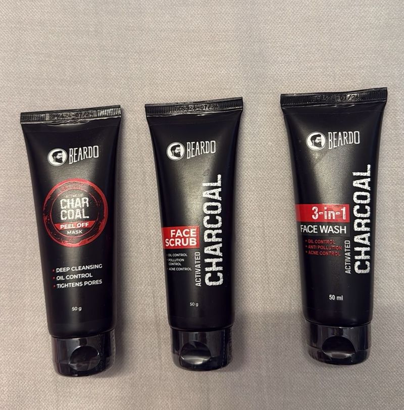 Beardo Charcoal Face Care Set