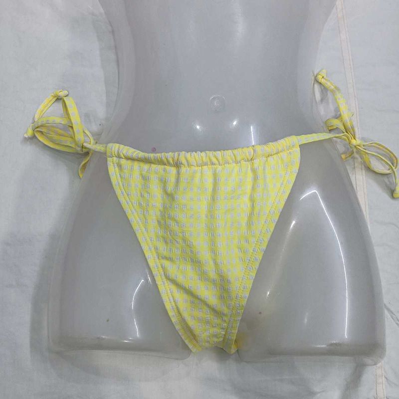 Yellow🔥 Gingham Bikini Bottom