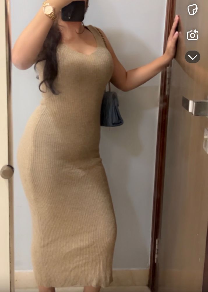 Nude Long Dress