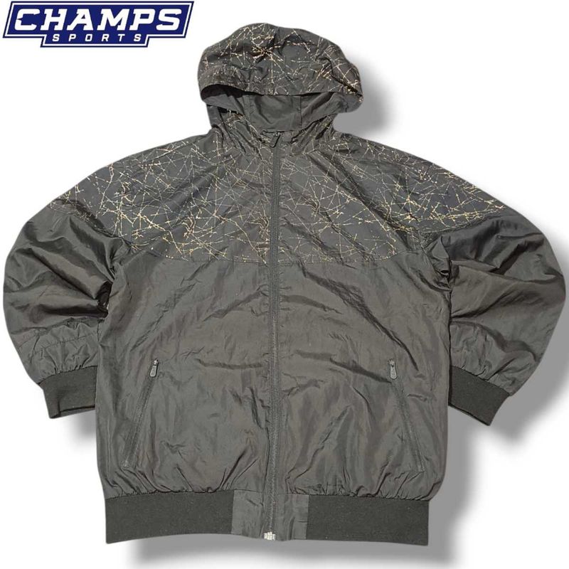 CSG METALLIC PATTERN WINDBREAKER JACKET