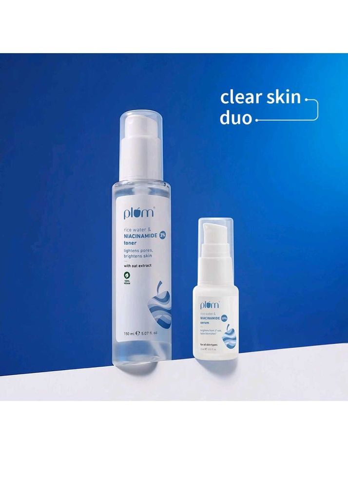 Plum Rice Water &amp; Niacinamide Duo