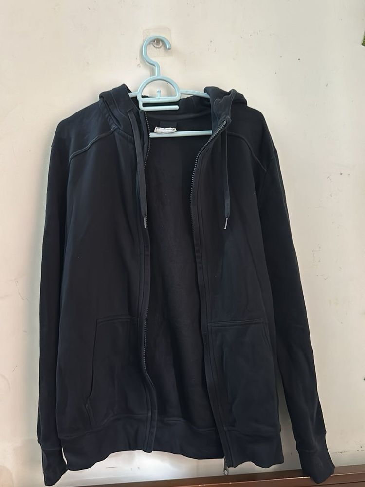 Black Zip-Up Hoodie