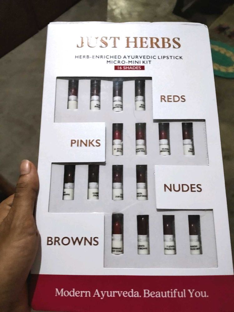 New Just Herbs Lipstick 16 shades
