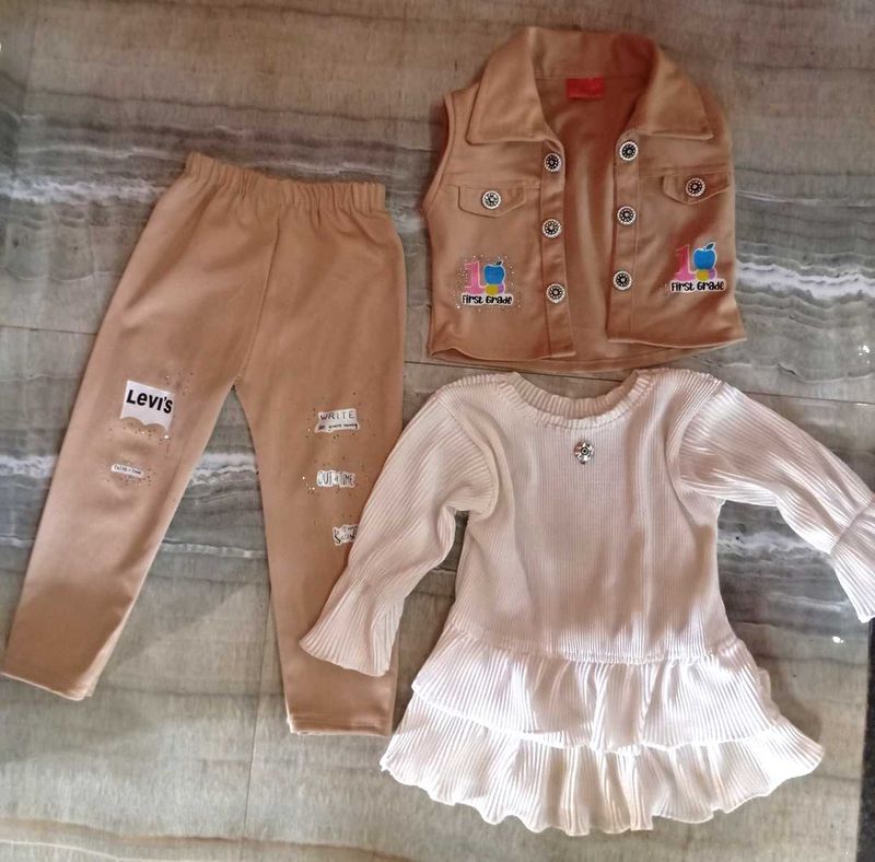 3-Piece Baby Girl Outfit Set