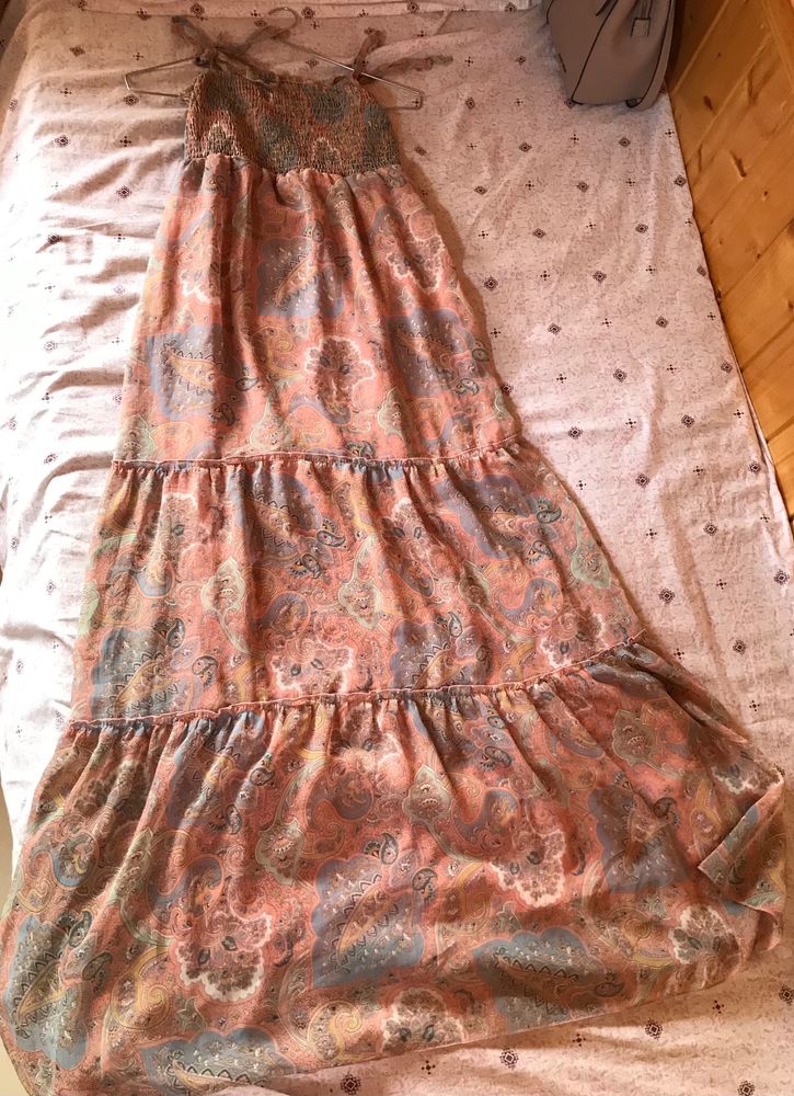 Price Drop For Floral Maxi dress With Tie Up Details