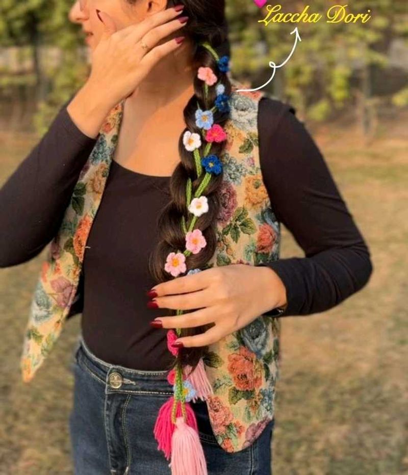 Floral Braided Hair Accessory