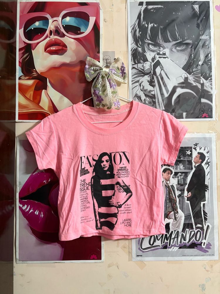 Pink Graphic T-Shirt