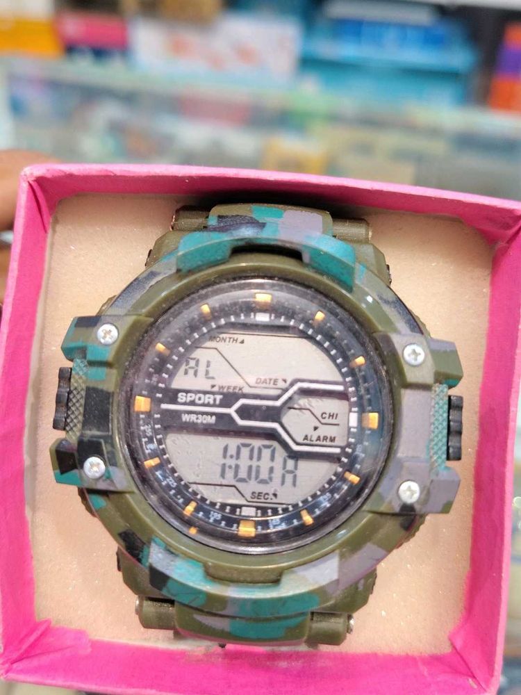 Men's Camouflage Digital Sports Watch