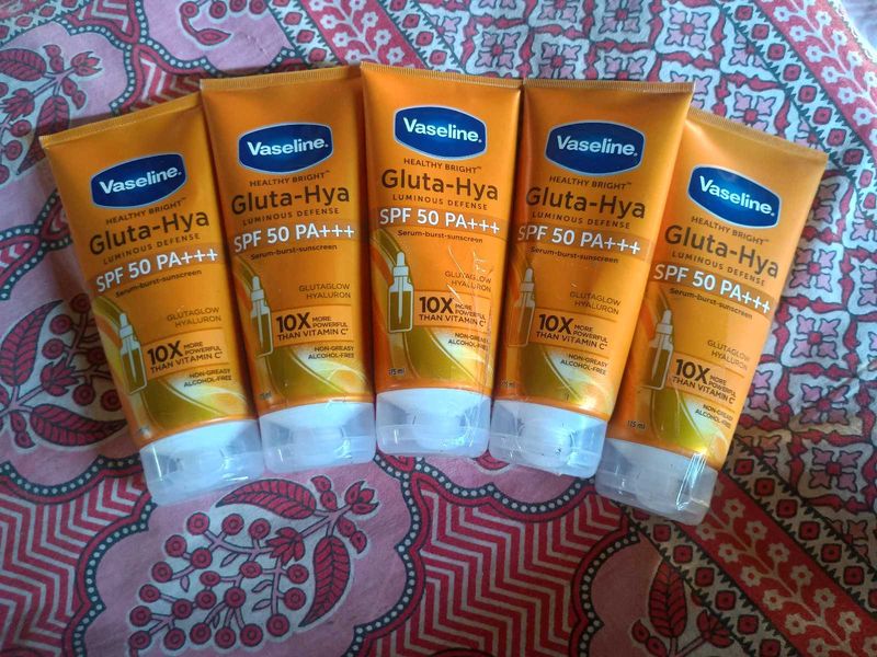 pack of 5 sunscreen SPF 50 PA+++ VASELINE