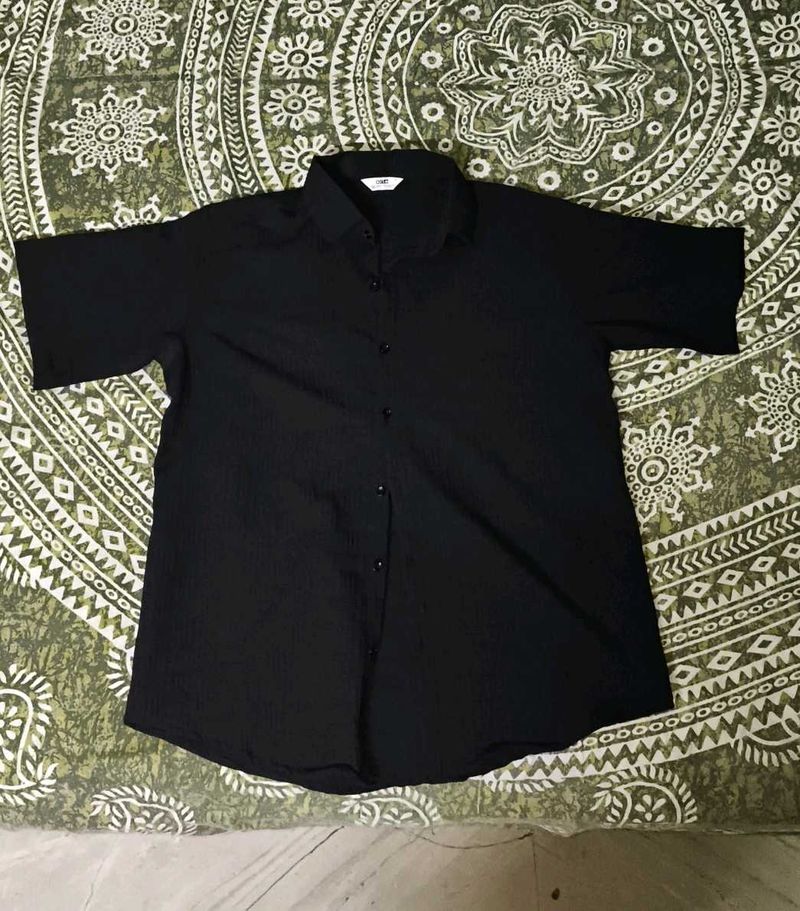 Black Button-Up Shirt, brand new